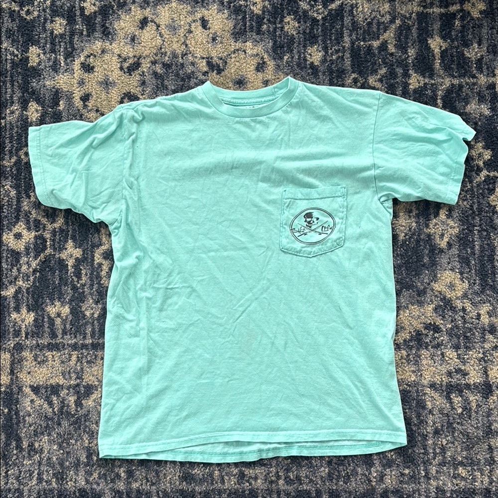 Mint Green Salt Life Pocket T-Shirt